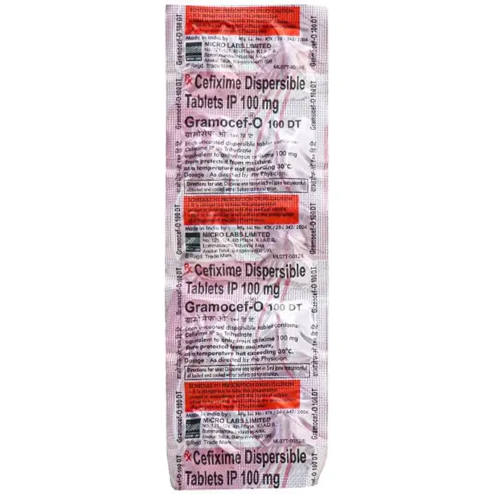 Gramocef O 100 Tablet product image