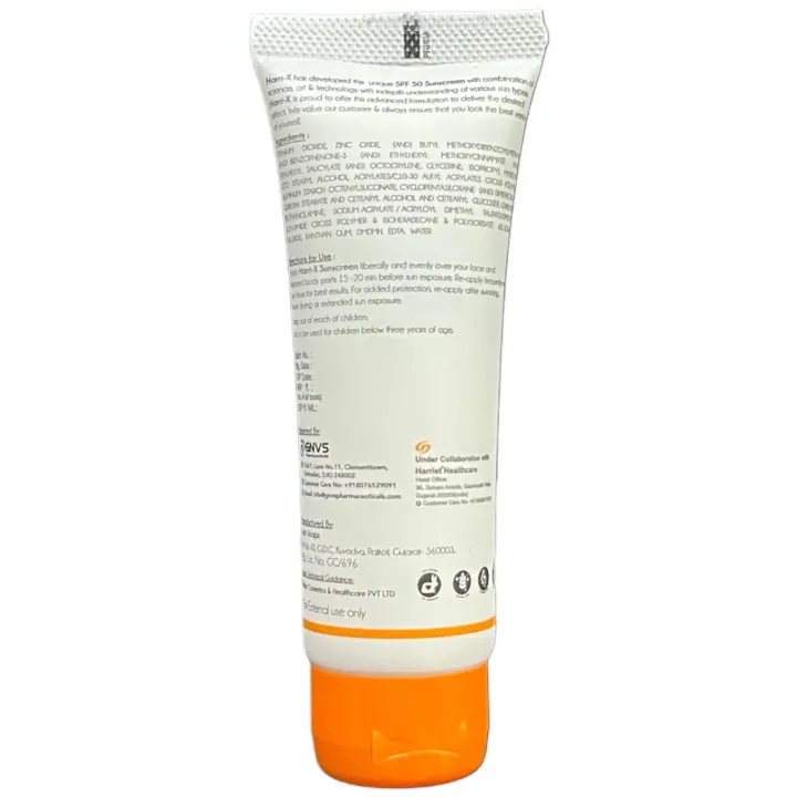 Harri X Spf 50 Sunscreen Gel 60ml product image