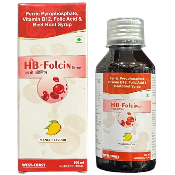 Hb Folcin Syrup 100ml product image