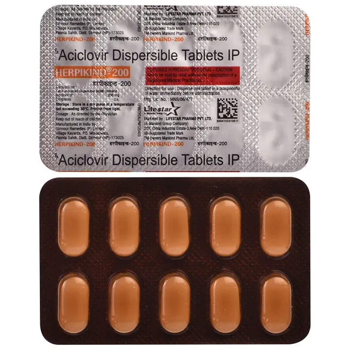 Herpikind 200 Tablet product image