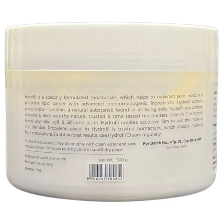 Hydrofil Cream 500gm product image