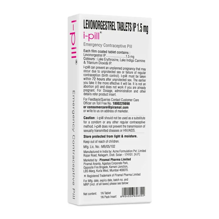 I Pill Emergency Contraceptive Pill product image