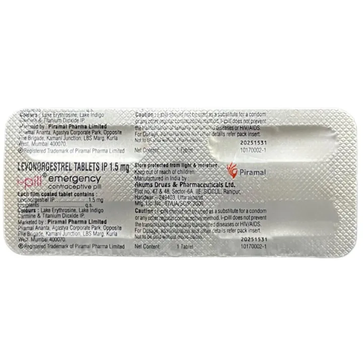 I Pill Emergency Contraceptive Pill product image