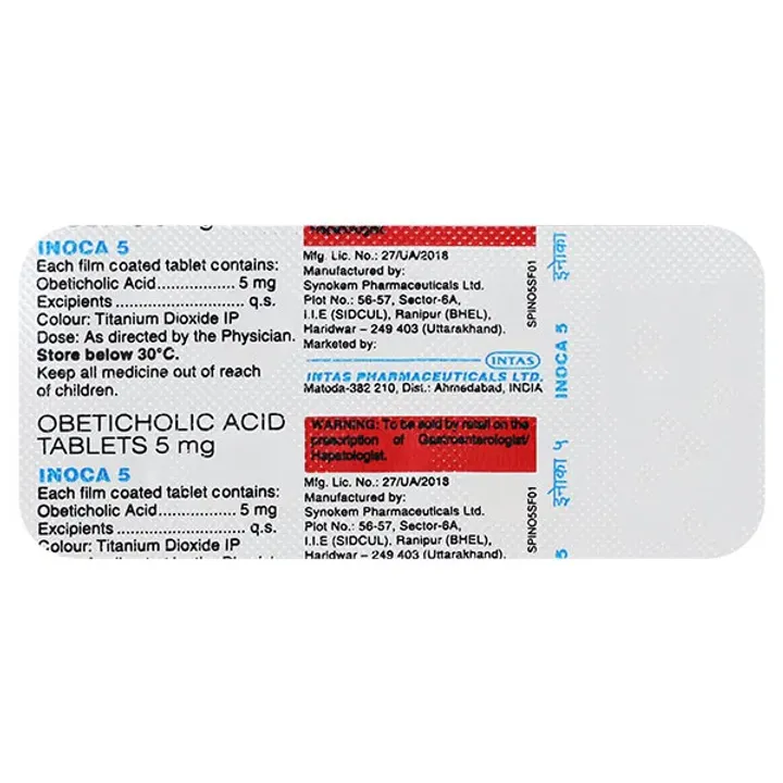 Inoca 5mg Tablet product image