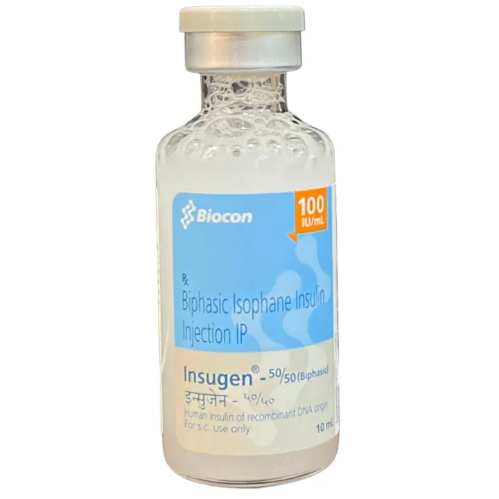 Insugen 50/50 Injection 100iu/ml product image