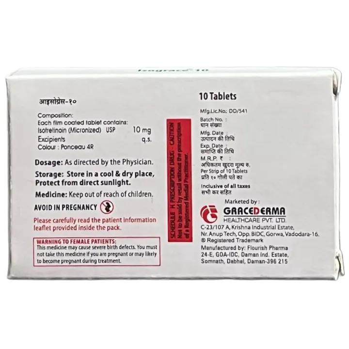 Isograce 10 Tablet product image
