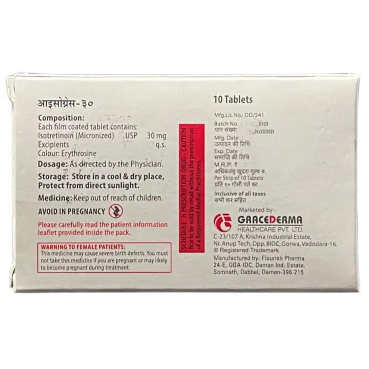 Isograce 30 Tablet product image