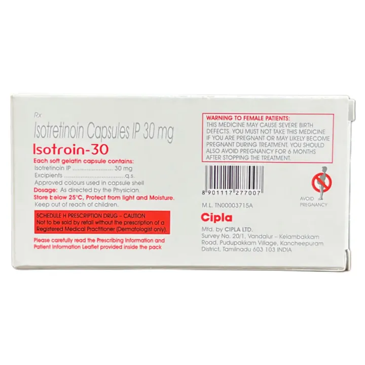 Isotroin 30 Capsule product image