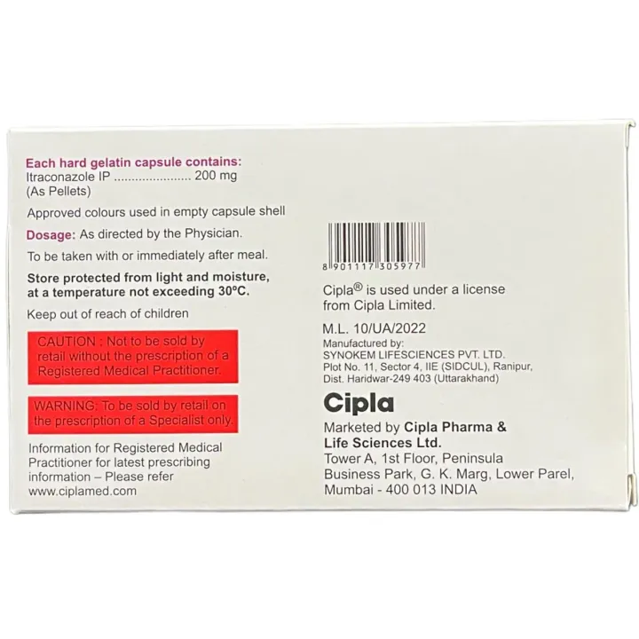 Itracip 200 Capsule product image