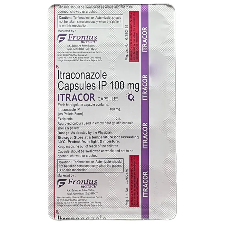 Itracor 100 Capsule product image