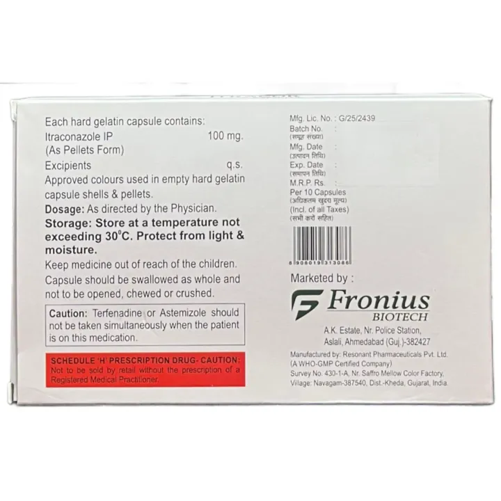 Itracor 100 Capsule product image