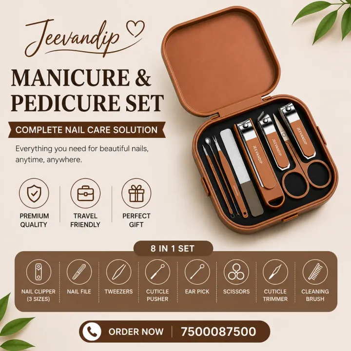 Jeevandip 8 In 1 Manicure Kit product image