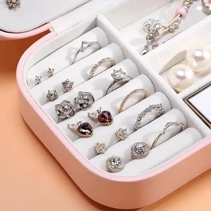 Jeevandip Lather Zipper Mini Jewellery Box product image