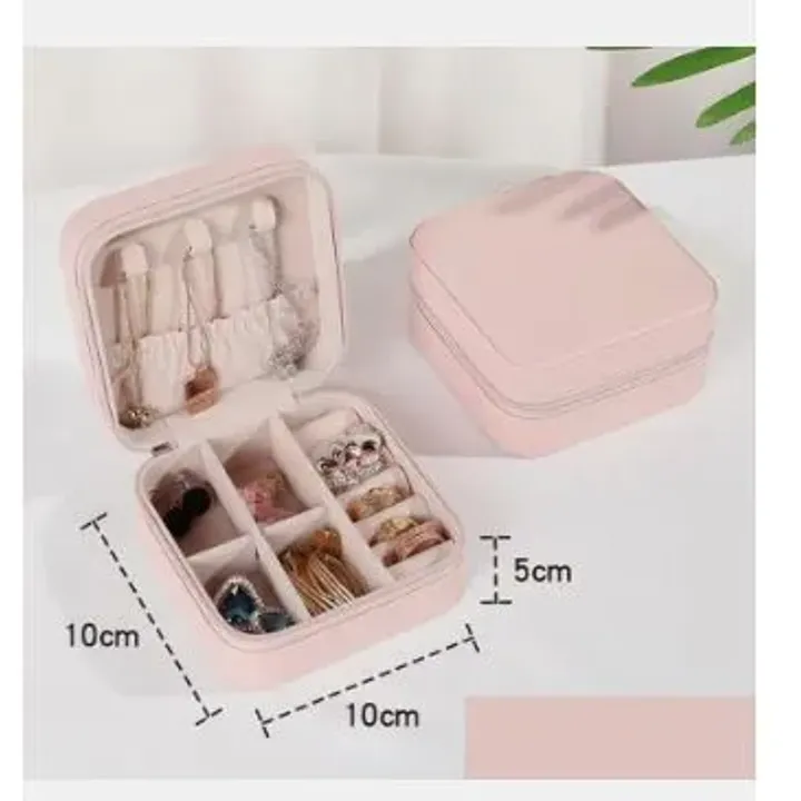 Jeevandip Lather Zipper Mini Jewellery Box product image