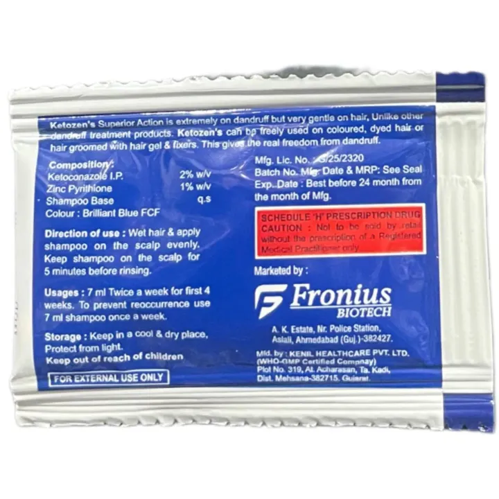 Ketozen Shampoo 7ml product image