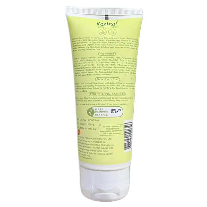 Kozisol Facewash 100gm product image