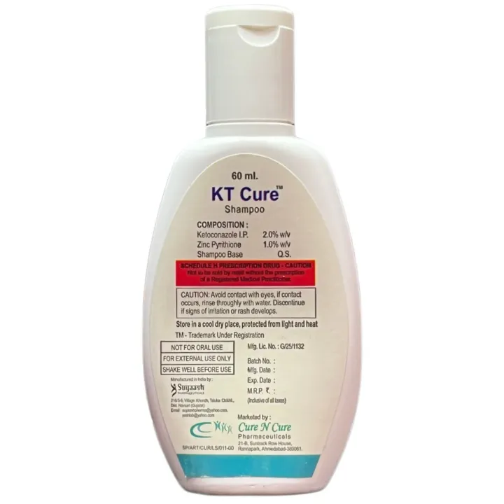 Kt Cure Shampoo 60ml product image