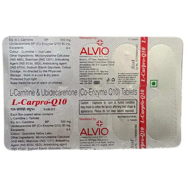 L Carnitine Q10 Tablet product image