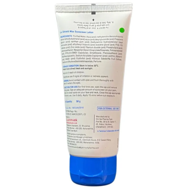 La Shield Max Spf 80 Sunscreen Lotion 50gm product image