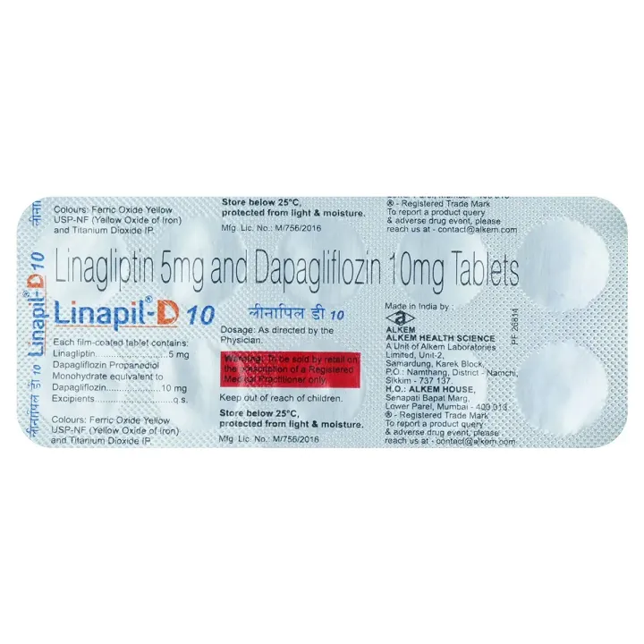 Linapil D 10 Tablet product image