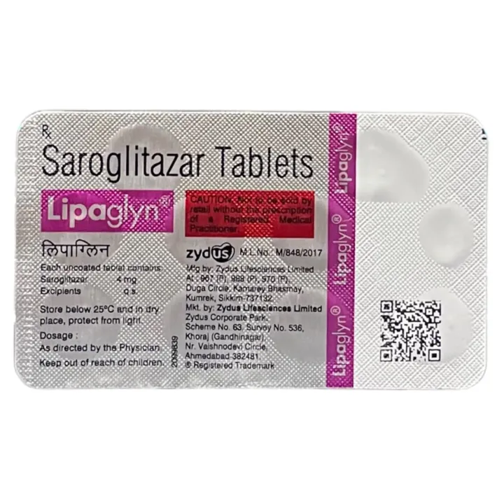 Lipaglyn 4 Tablet product image