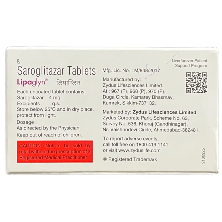 Lipaglyn 4 Tablet product image