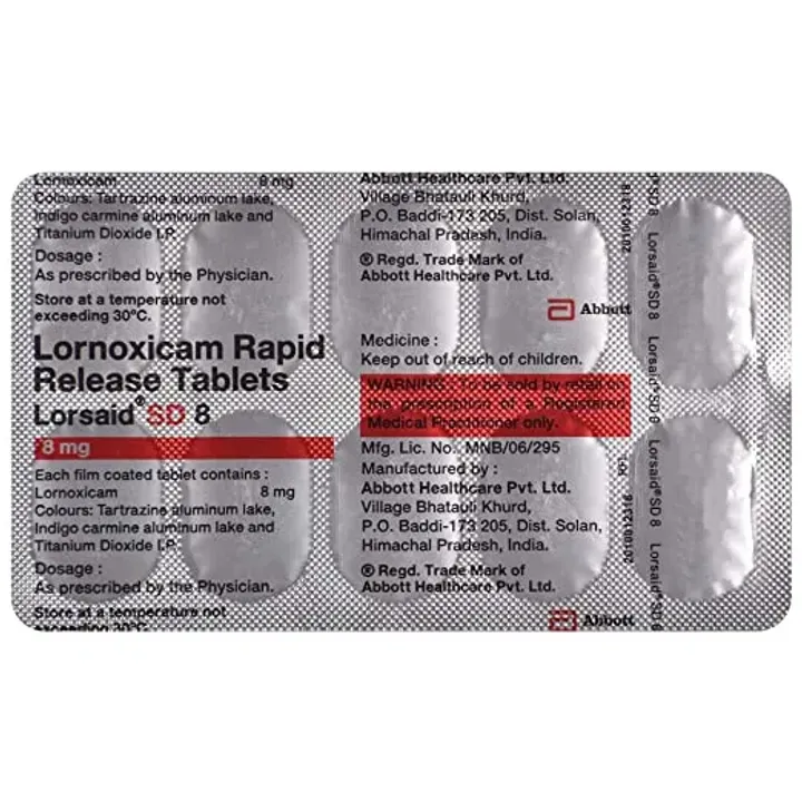 Lorsaid Sd 8mg Tablet product image