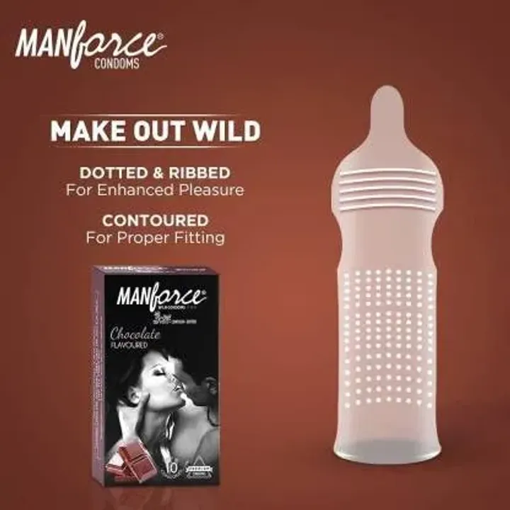 Manforce 342 Dots Chocolate Flavoured Condoms product image