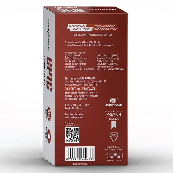 Manforce Epic Hot Enhanced Dots Premium Belgian... product image