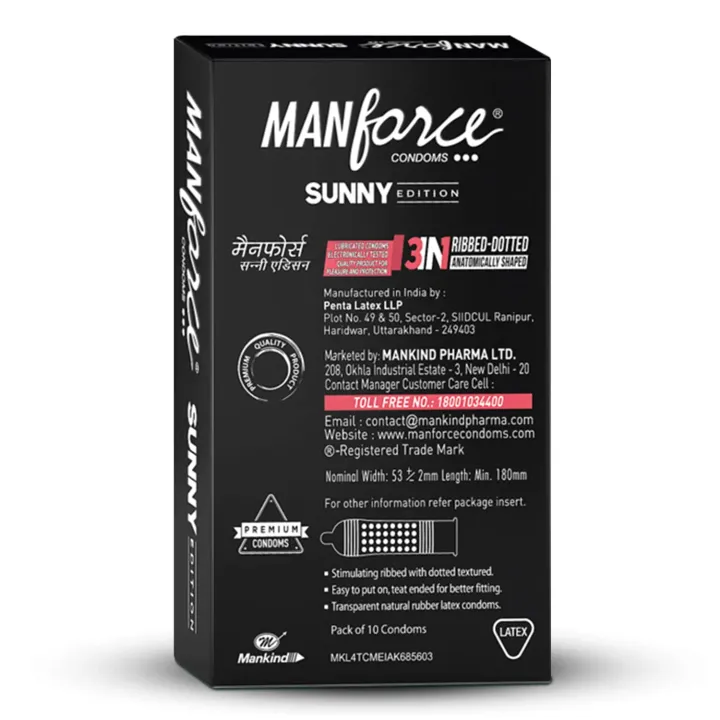 Manforce Sunny Edition 3 In One Ribbed & Dotted... product image