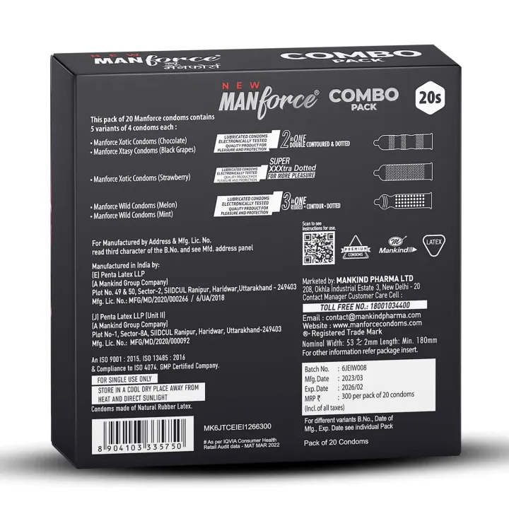 Manforce Wild Condoms Combo Pack product image
