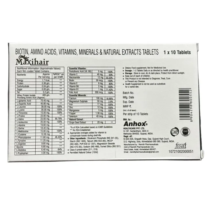 Maxihair Tablet product image