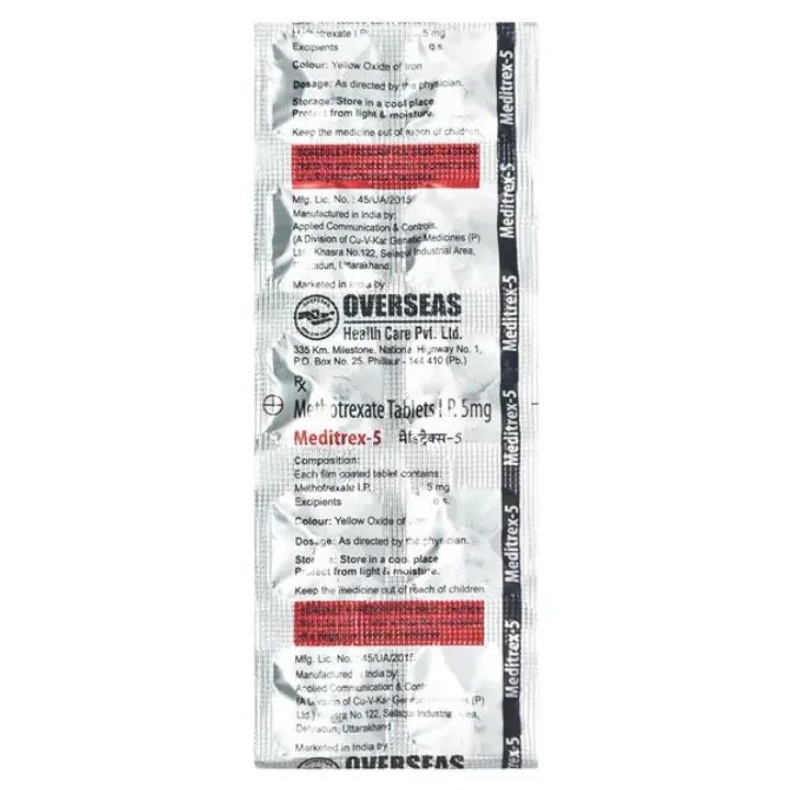 Meditrex 5 Tablet product image