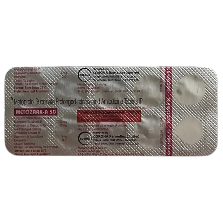 Metozaar A 50 Tablet product image