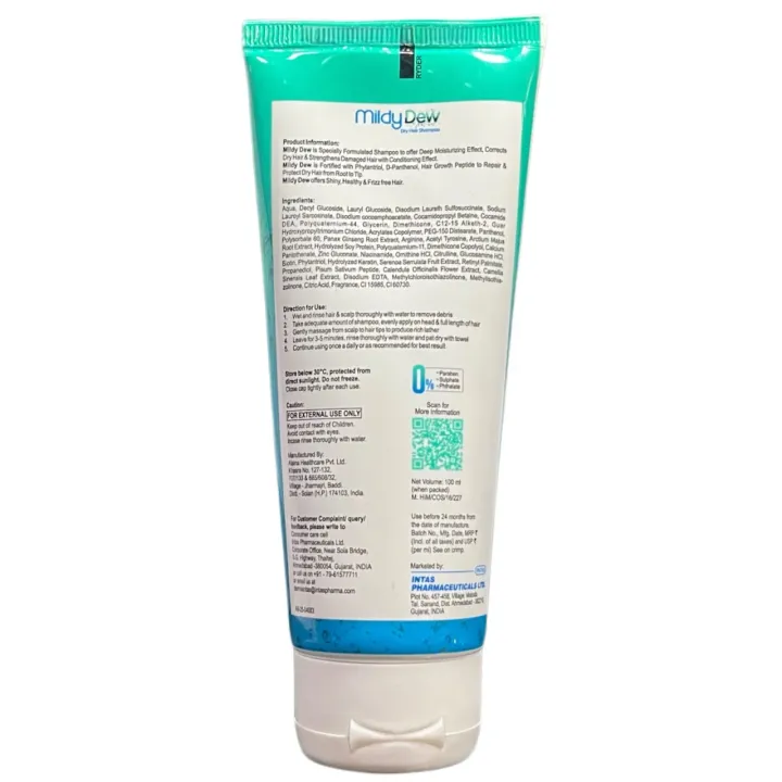 Mildy Dew Dry Hair Shampoo 100ml product image