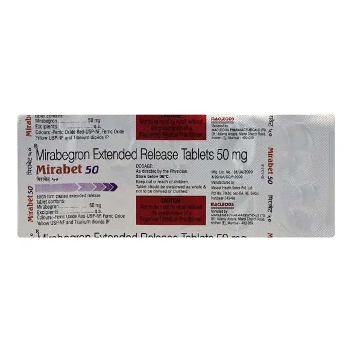 Mirabet 50 Tablet product image