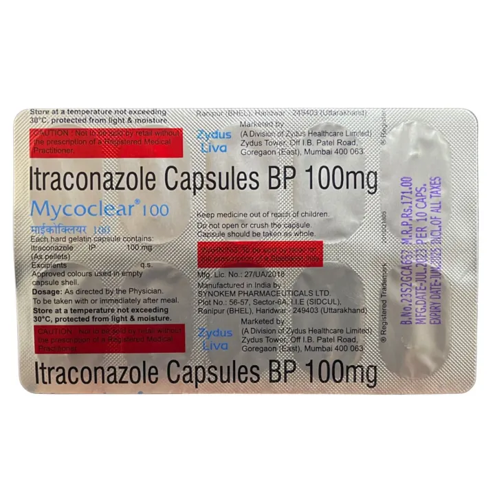 Mycoclear 100 Capsules product image
