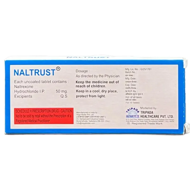 Naltrust 50 Tablet product image