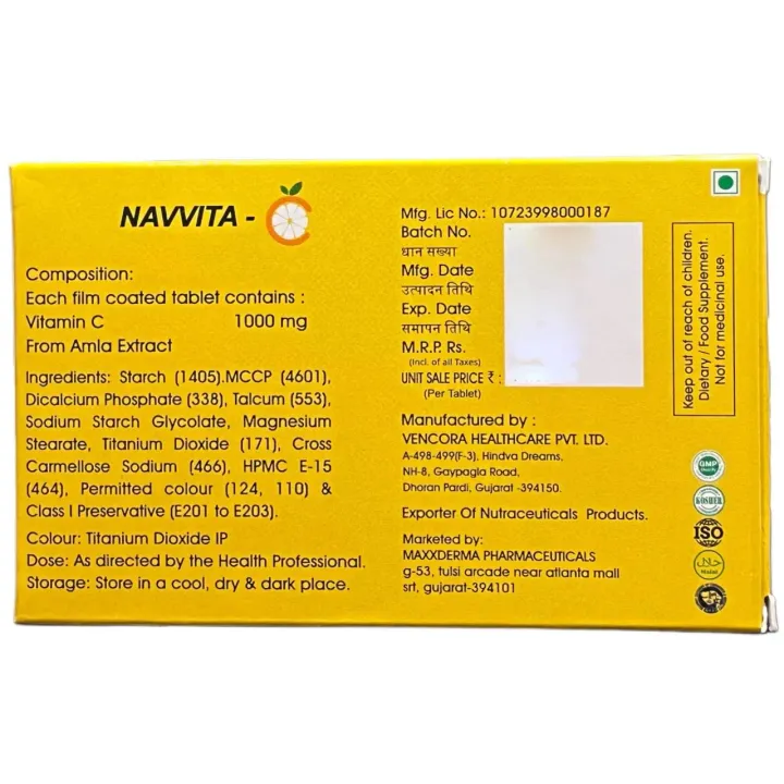 Navvita Vitamin C Tablet product image