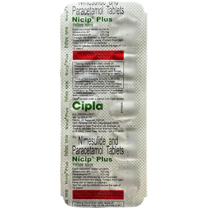 Nicip Plus Tablet product image