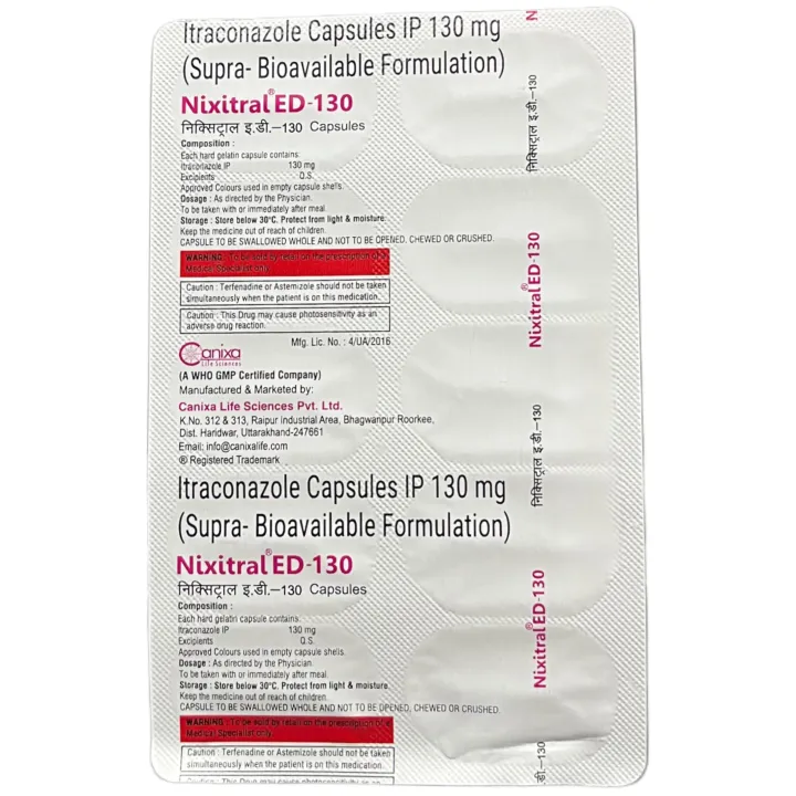Nixitral Ed 130 Capsule product image