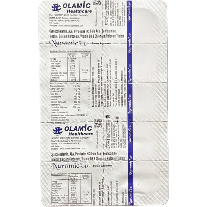 Nuromic Cd3 Tablet product image