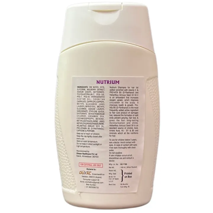 Nutrium Shampoo 100ml product image