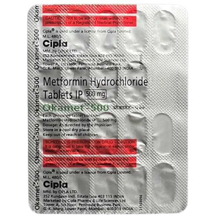 Okamet 500 Tablet product image