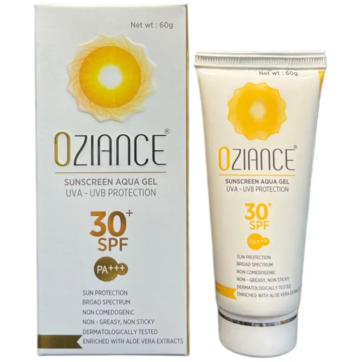 Oziance Spf 30 Sunscreen Aquagel 60gm product image