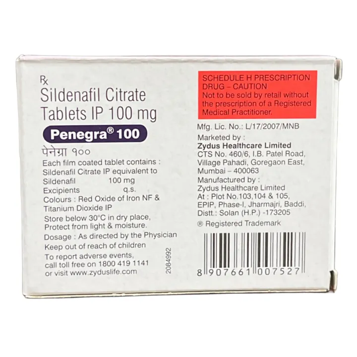 Penegra 100 Tablet product image