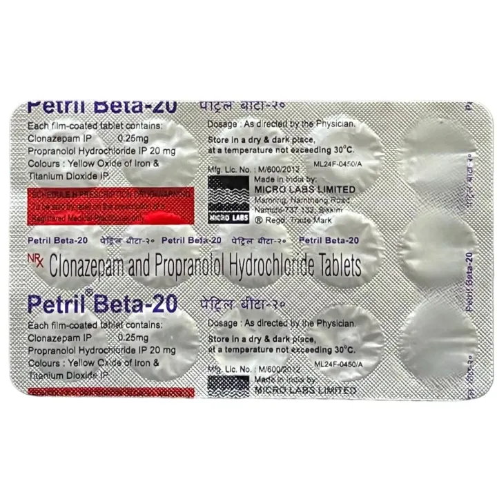 Petril Beta 20 Tablet product image
