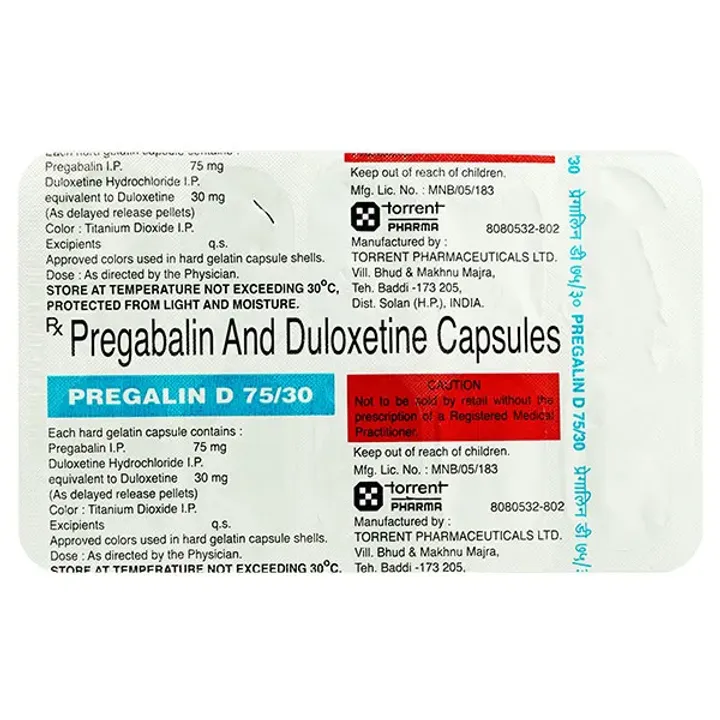 Pregalin D 75/30 Capsule product image