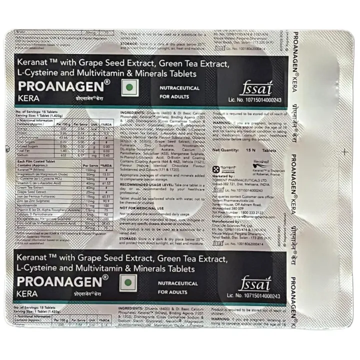 Proanagen Kera Tablet product image