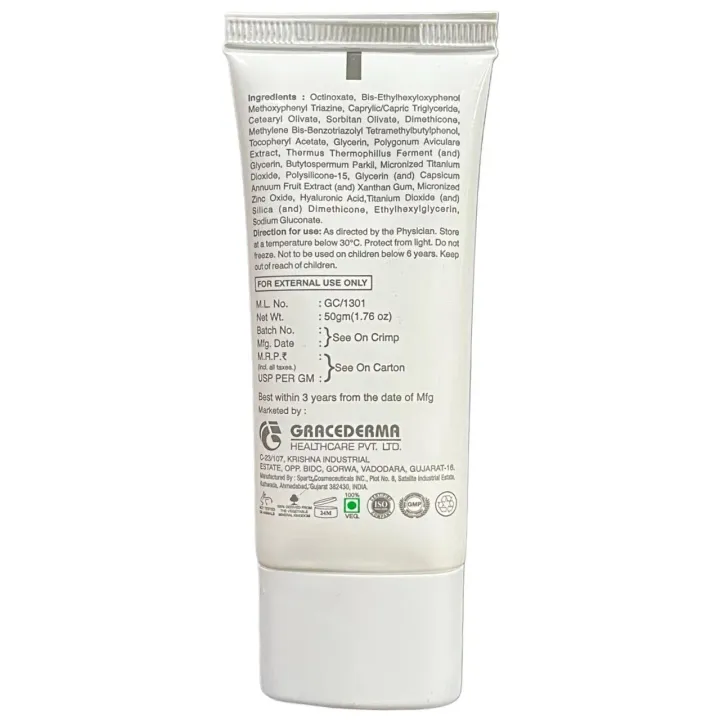 Rayback Spf 50 Sunscreen Gel 50gm product image